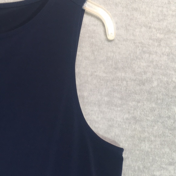 SUSAN GRAVER Wrinkle Resistant Jersey Knit Extra Long Line Layered Look Tunic. - Picture 5 of 12